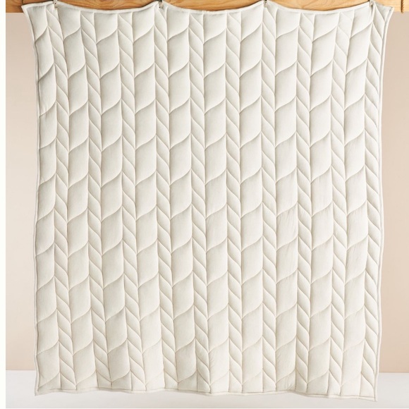 Cable knit euro shams set of 2 - Picture 4 of 6